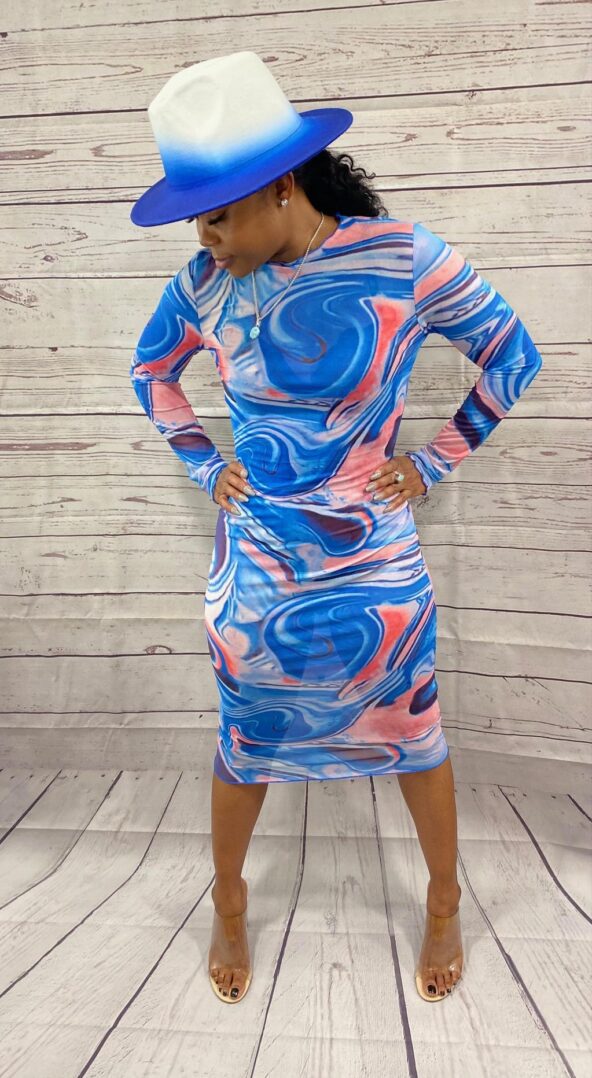 TKK Feeling Blue Jenna Dress