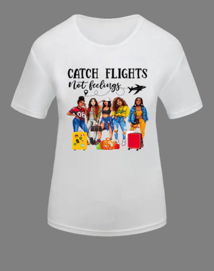 TKK Catch Flights Not Feelings Tee