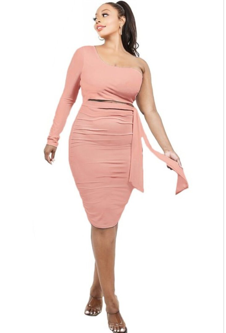 TKK Kim One Shoulder MIDI Dress