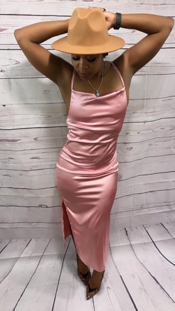 TKK SXY Silk Draped Maxi Dress