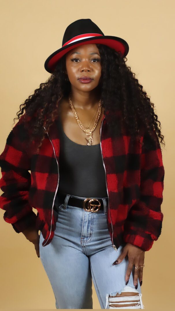 TKK Plaid Zip Up Jacket