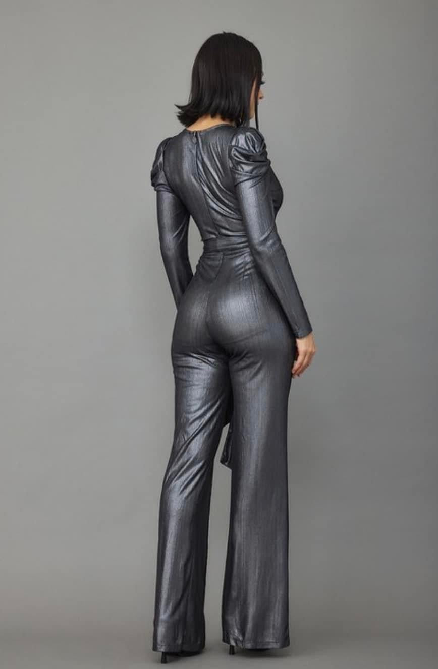 TKK Cali Girl Silver Jumpsuit