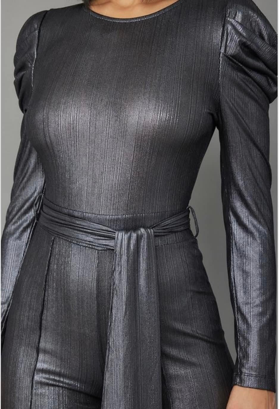 TKK Cali Girl Silver Jumpsuit