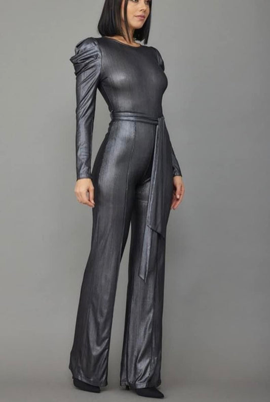 TKK Cali Girl Silver Jumpsuit