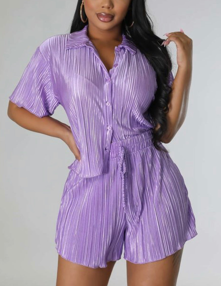 TKK Pleated Short Set