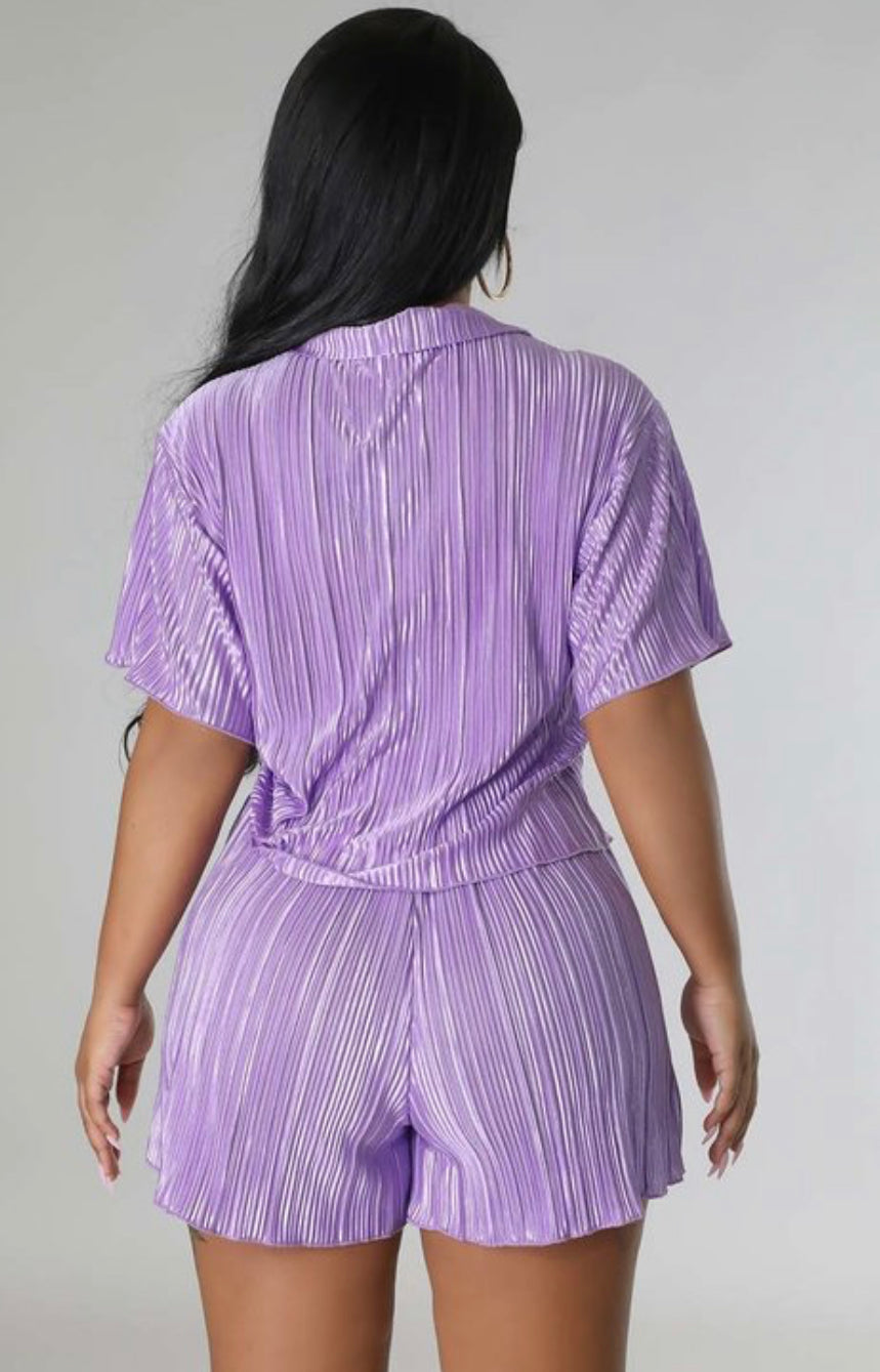 TKK Pleated Short Set