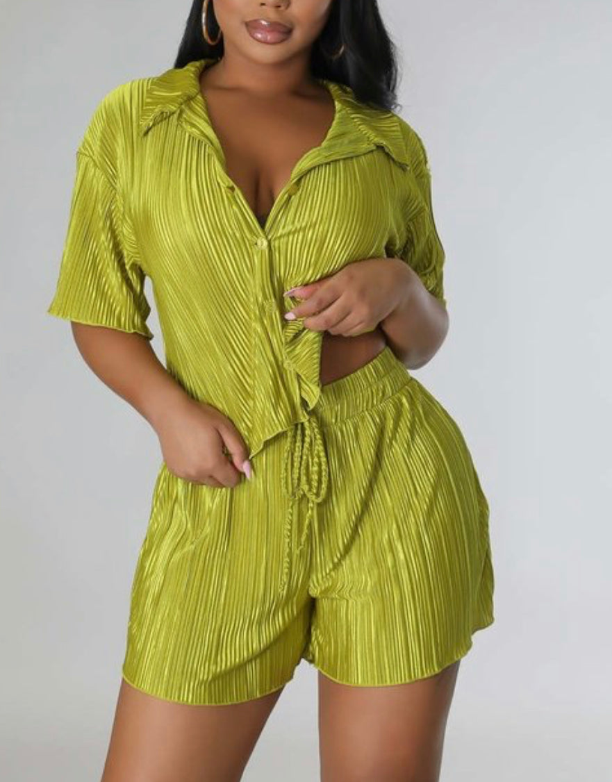 TKK Pleated Short Set