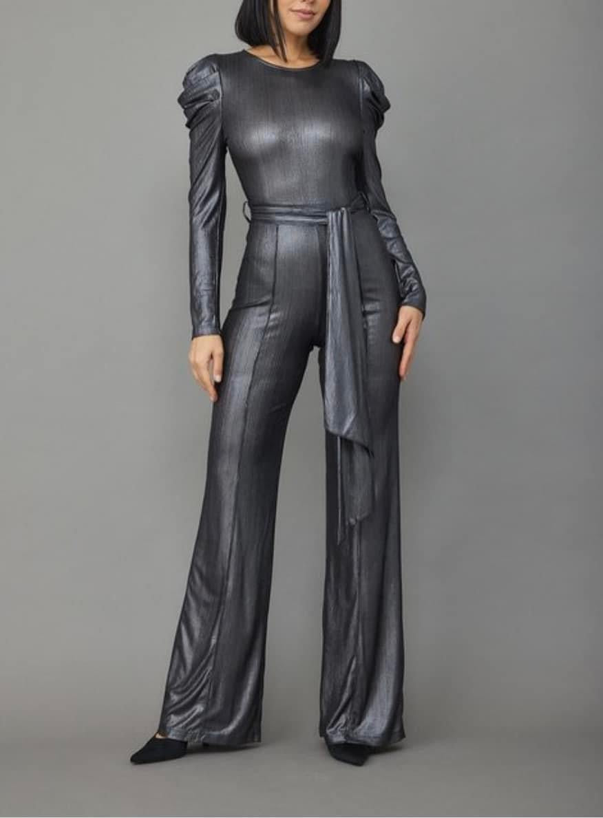 TKK Cali Girl Silver Jumpsuit