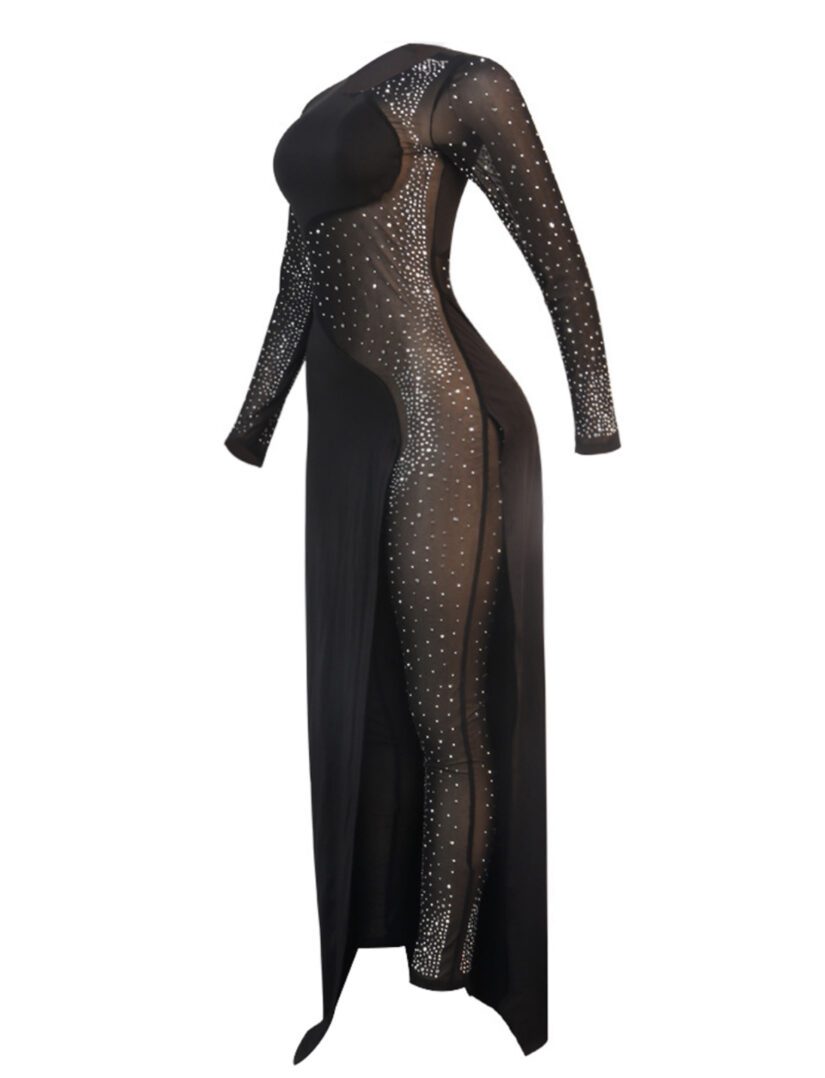 TKK Life Of The Party Mesh Jumpsuit