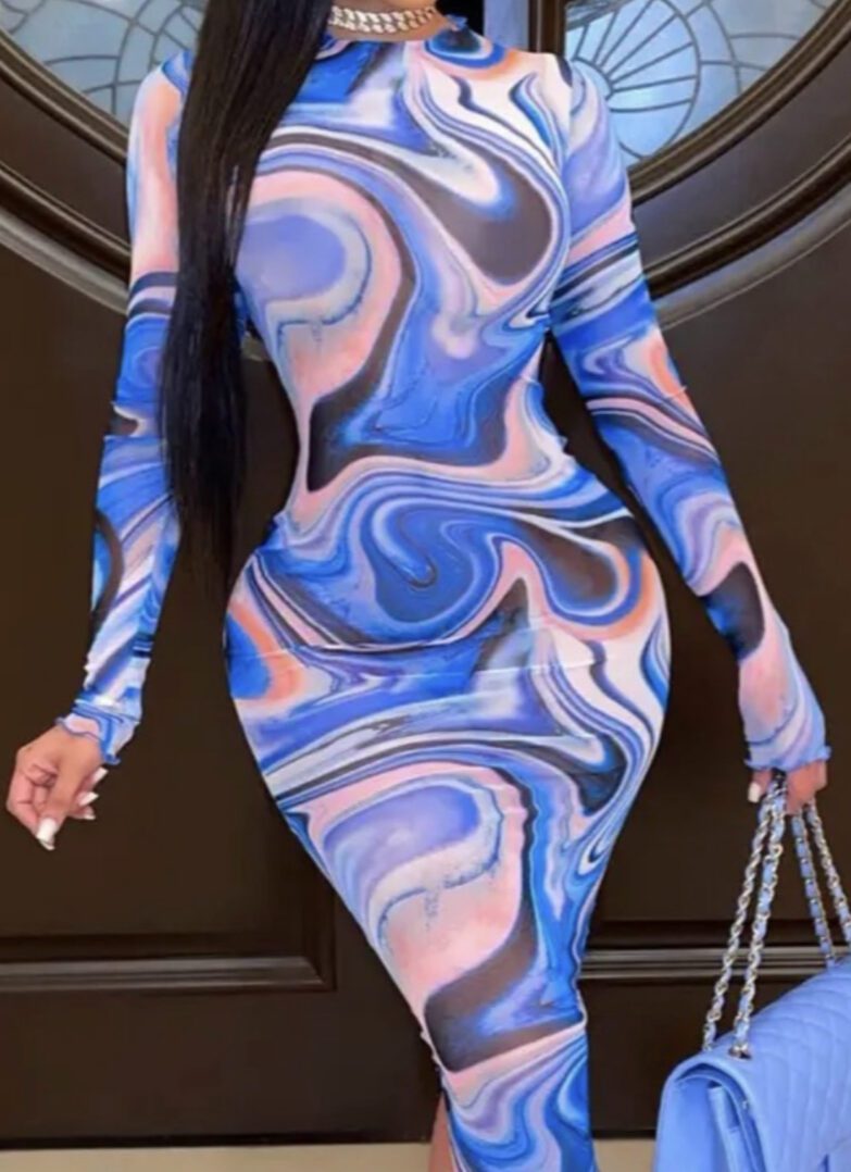 TKK Feeling Blue Jenna Dress