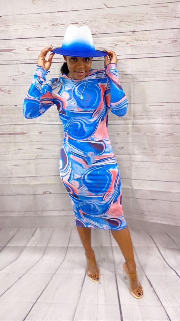 TKK Feeling Blue Jenna Dress