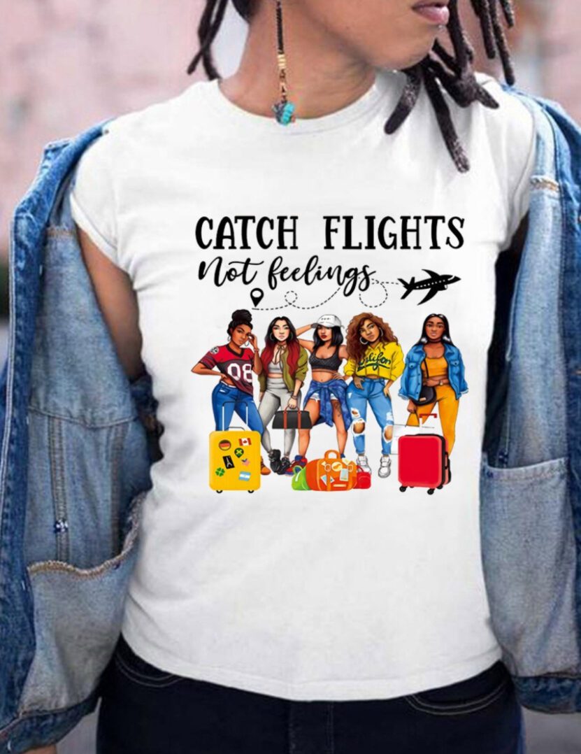 TKK Catch Flights Not Feelings Tee