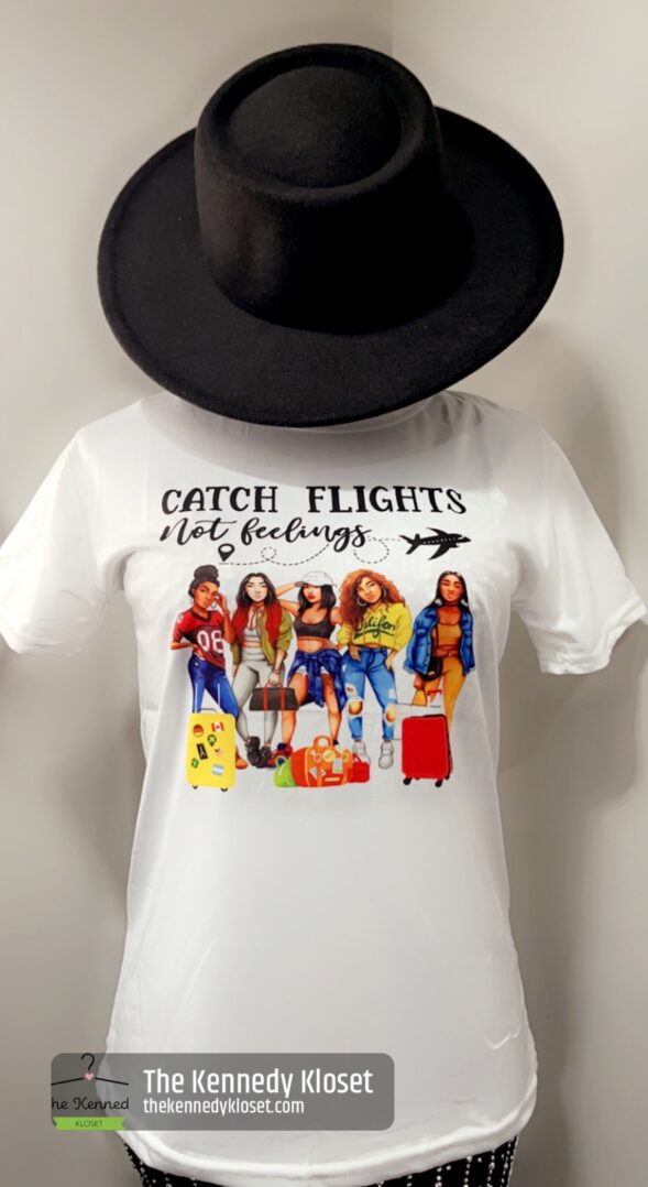 TKK Catch Flights Not Feelings Tee