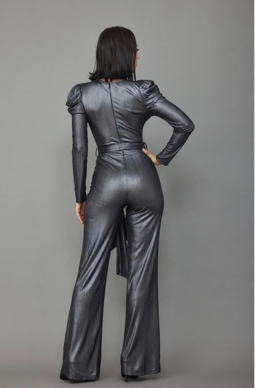 TKK Cali Girl Silver Jumpsuit