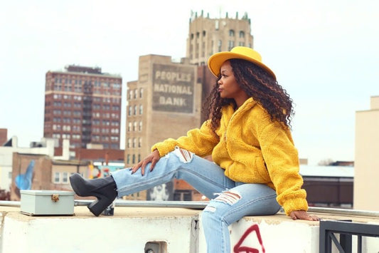 TKK Mustard  Faux Fur Jacket