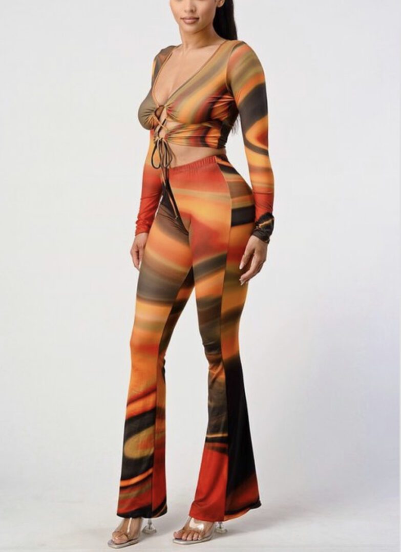 TKK Trend Setter Flare Pants Set