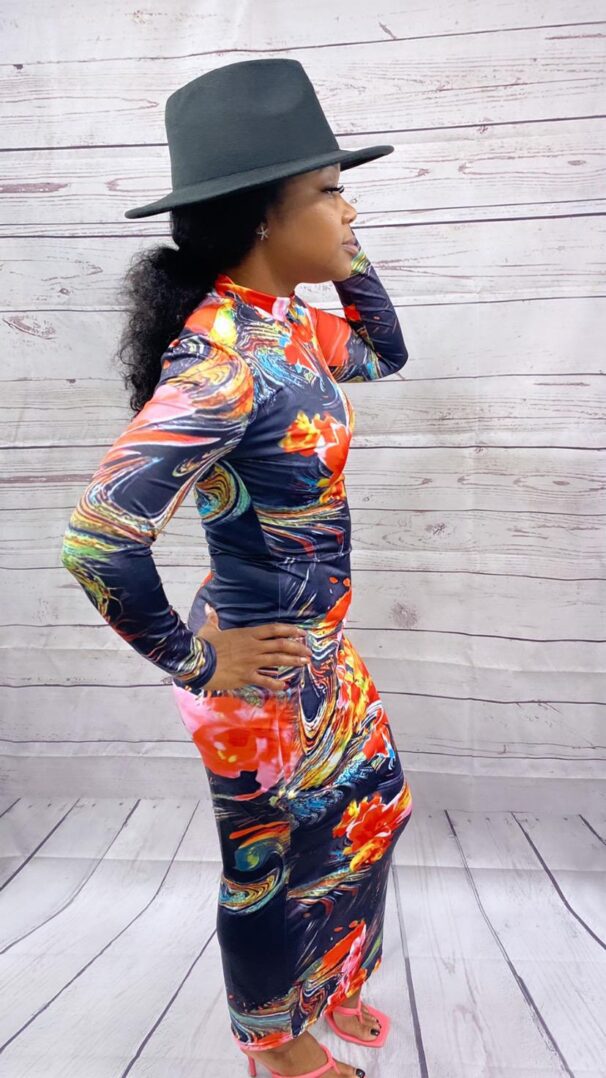 TKK Kelli Flower Print Bodycon Dress