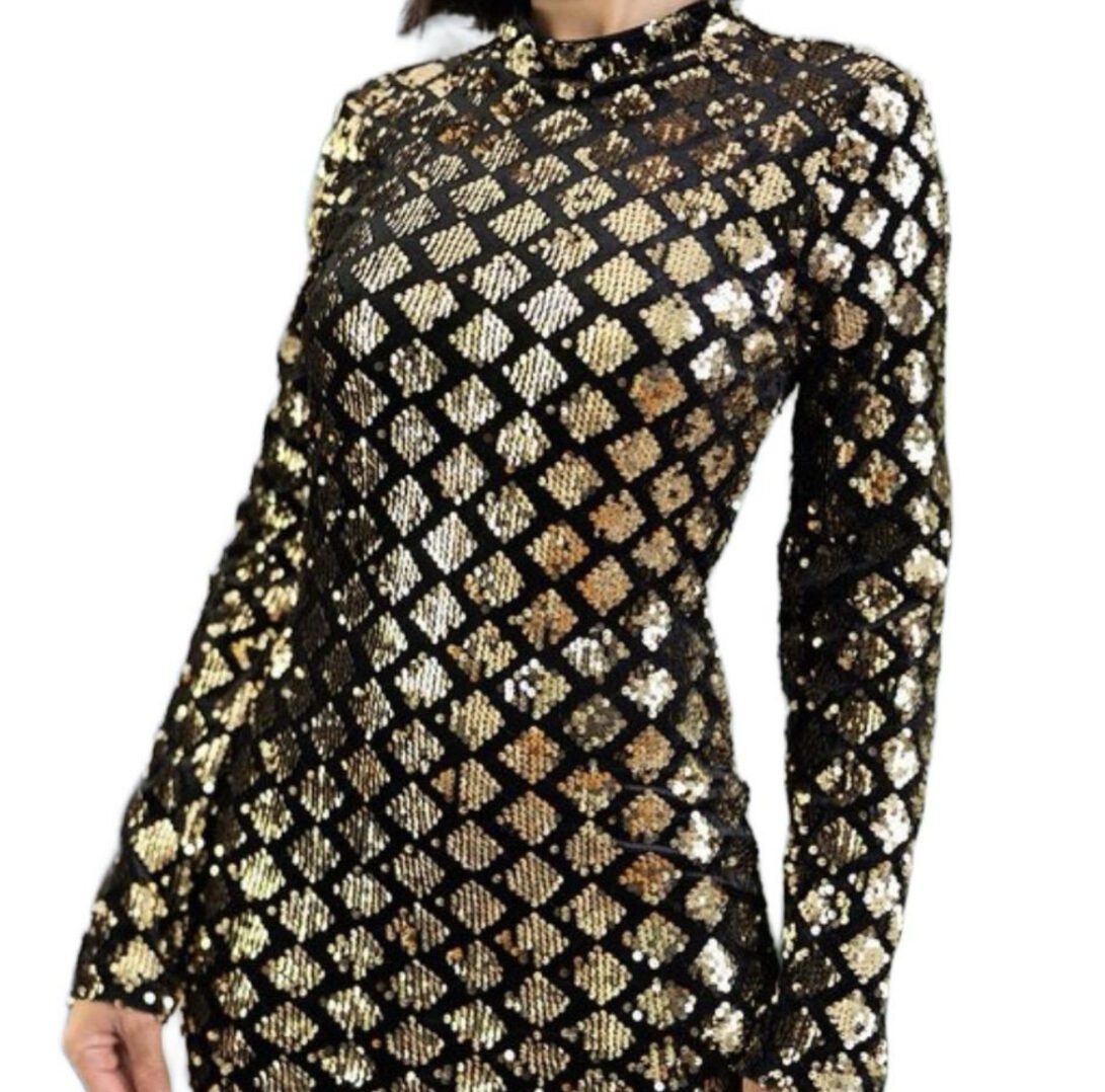 TKK SXY Gold Sequins Dress