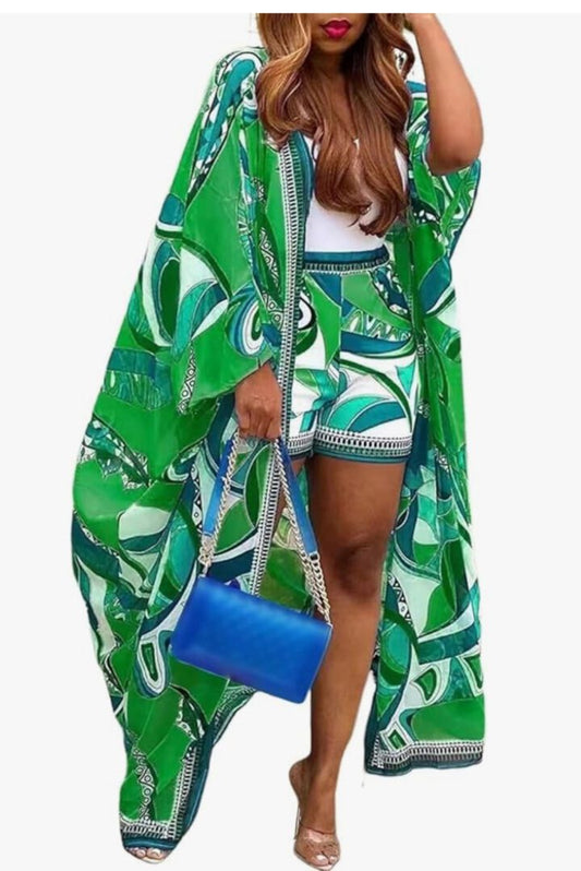 TKK Forever Kimono Short Set