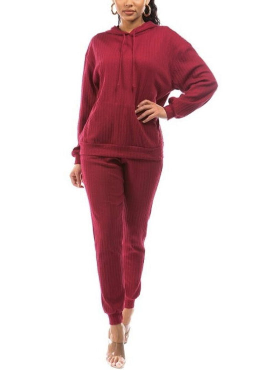 TKK Back In The Day Rib-Knit Jogger Set