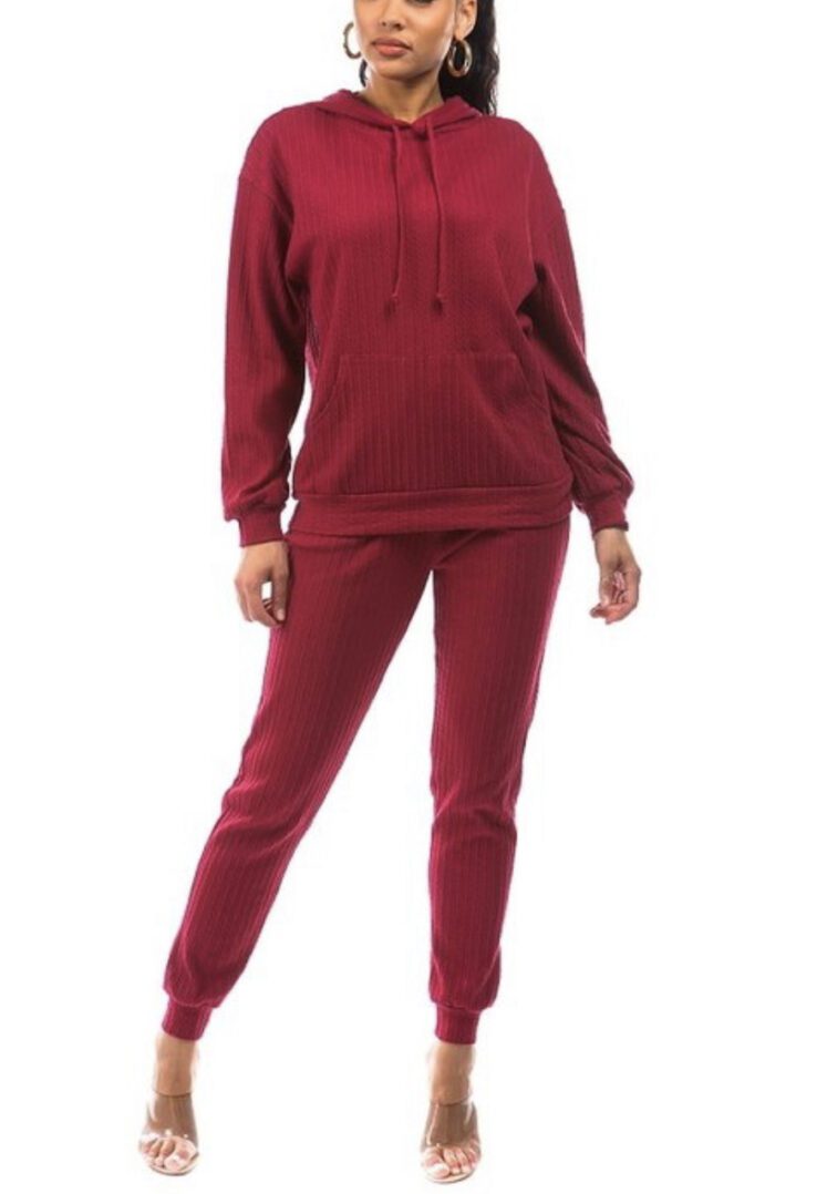 TKK Back In The Day Rib-Knit Jogger Set