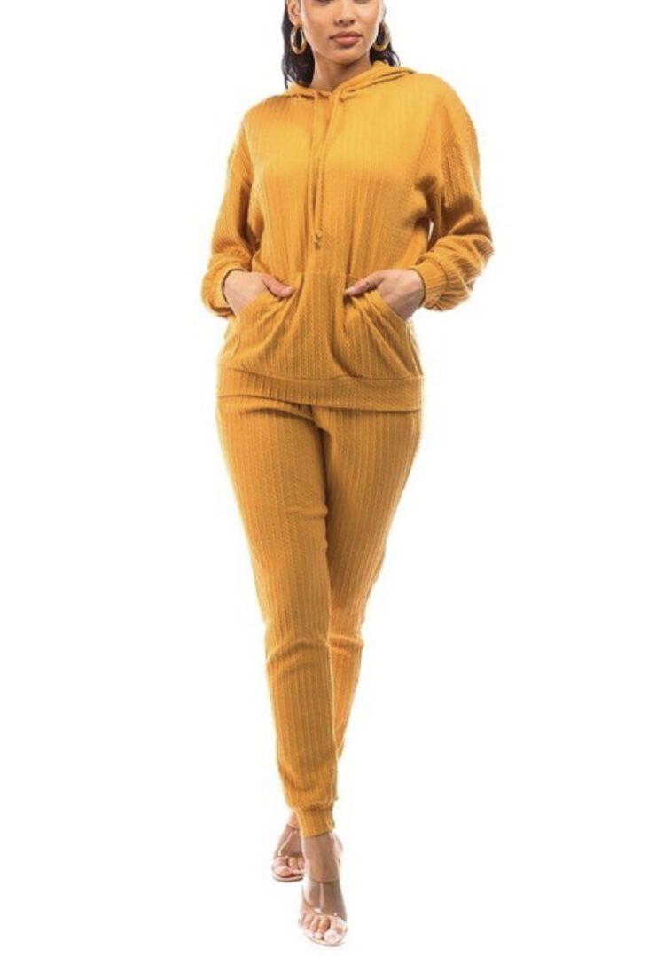 TKK Back In The Day Rib-Knit Jogger Set