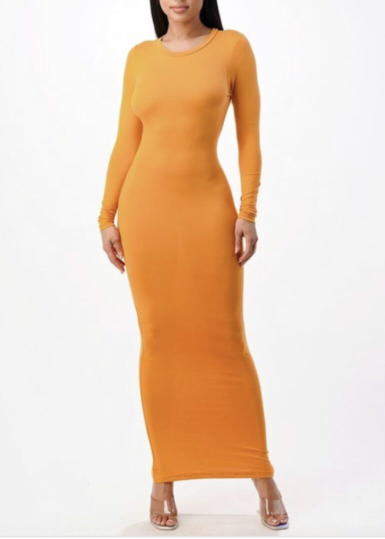 TKK Solid Color Maxi Dress