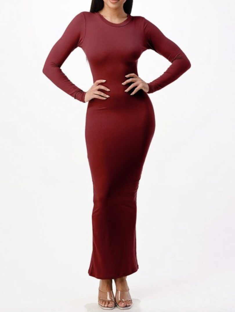 TKK Solid Color Maxi Dress