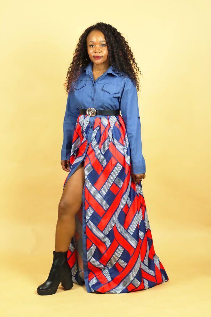 TKK Multi-Fabric Dress