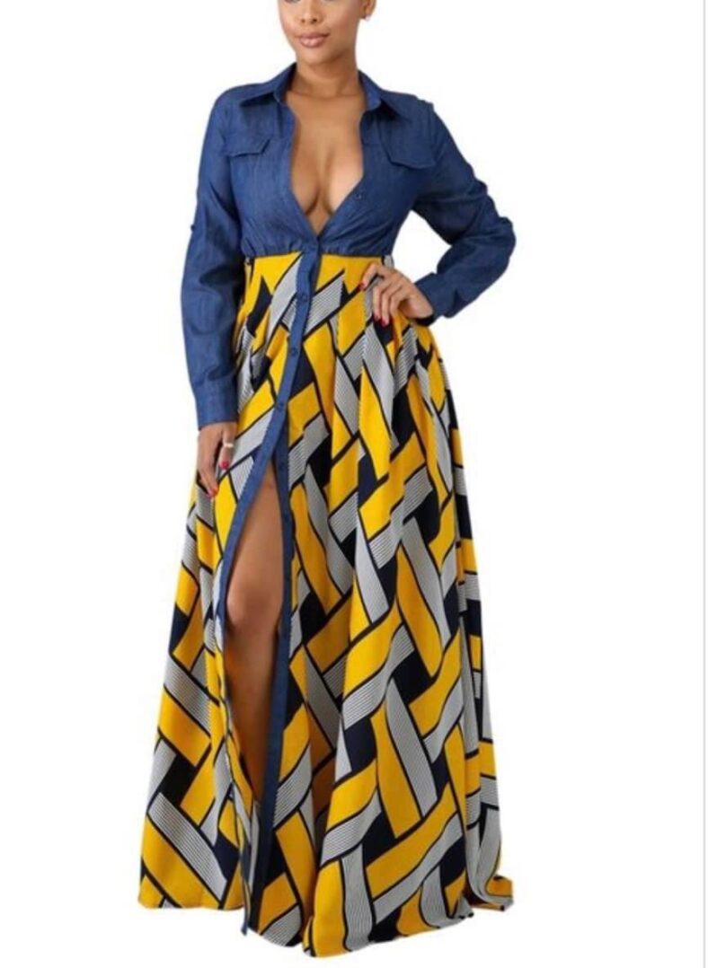 TKK Multi-Fabric Dress