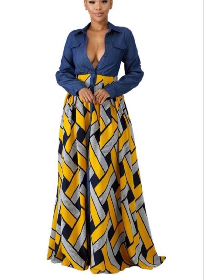 TKK Multi-Fabric Dress