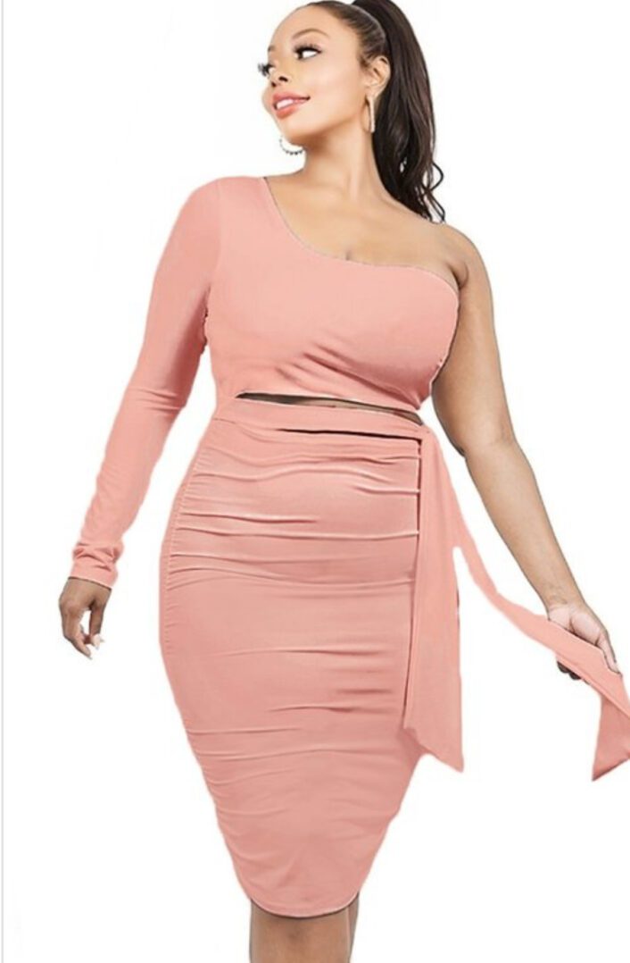 TKK Kim One Shoulder MIDI Dress