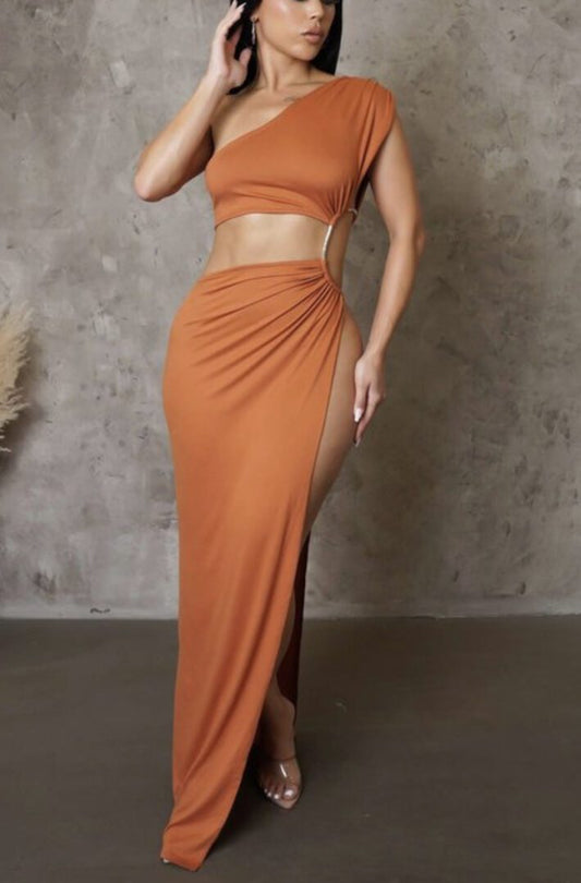 TKK It’s A Party One Shoulder Slit Dress
