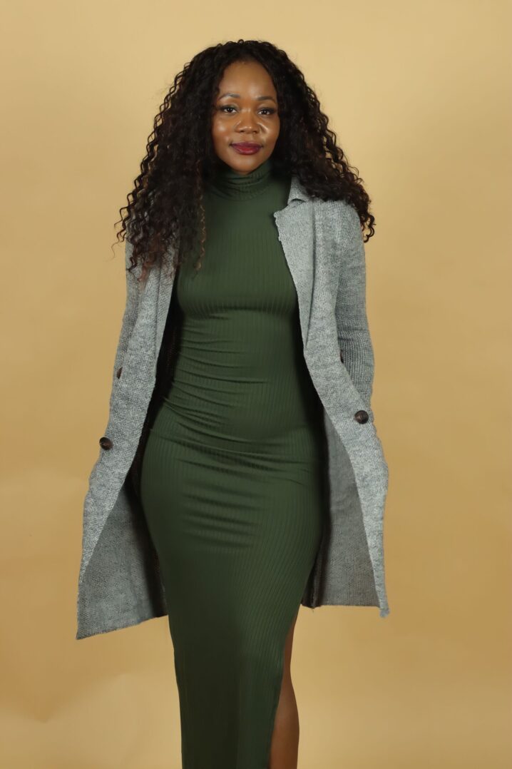 TKK Side Slit Sweater Dress