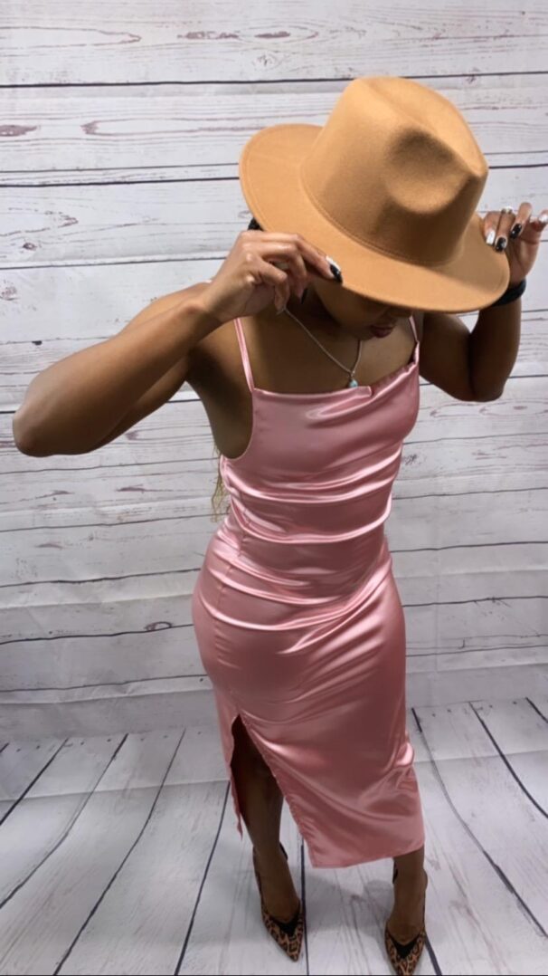 TKK SXY Silk Draped Maxi Dress