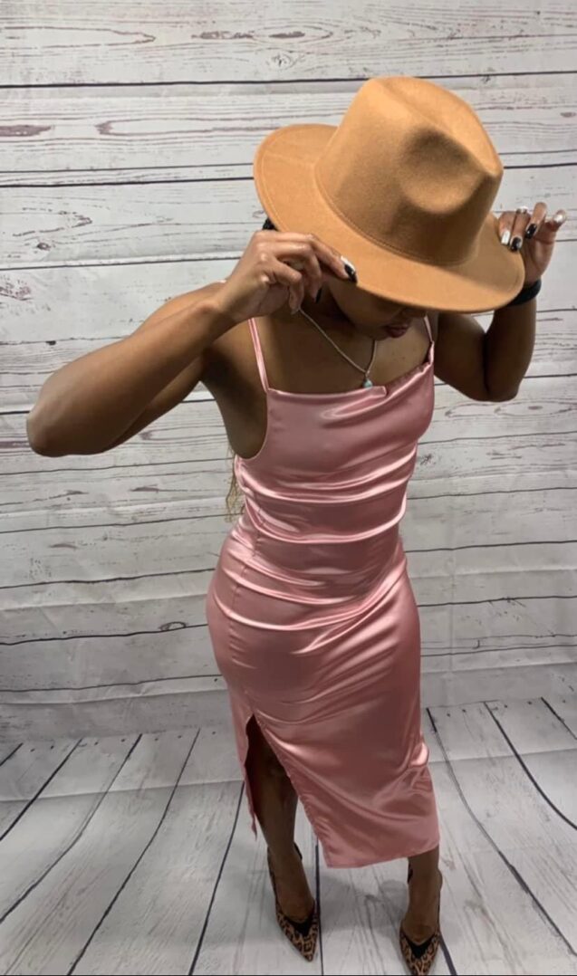 TKK SXY Silk Draped Maxi Dress