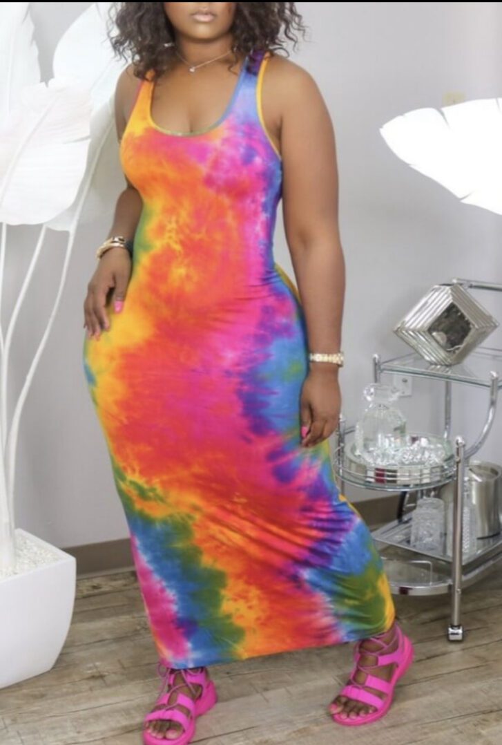 TKK Tie-Dye Ankle Length Sundress