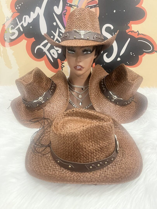 TKK Traditional Straw Cowboy Hat