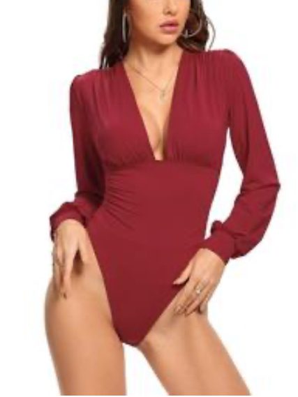 TKK Wendy Low-Cut V Neck Bodysuit